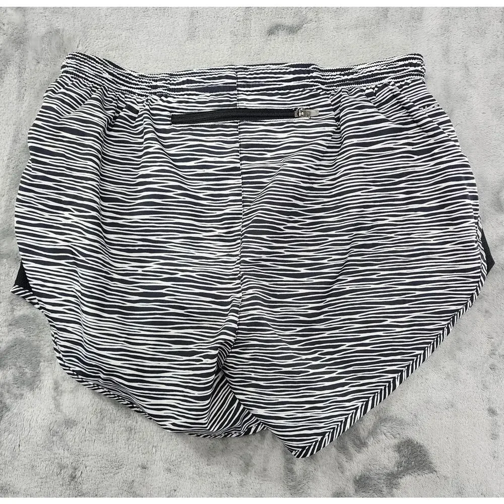 Nike Dri-FIT Equilibrium‎ Modern Tempo Running Shorts Size S Black White Lined
